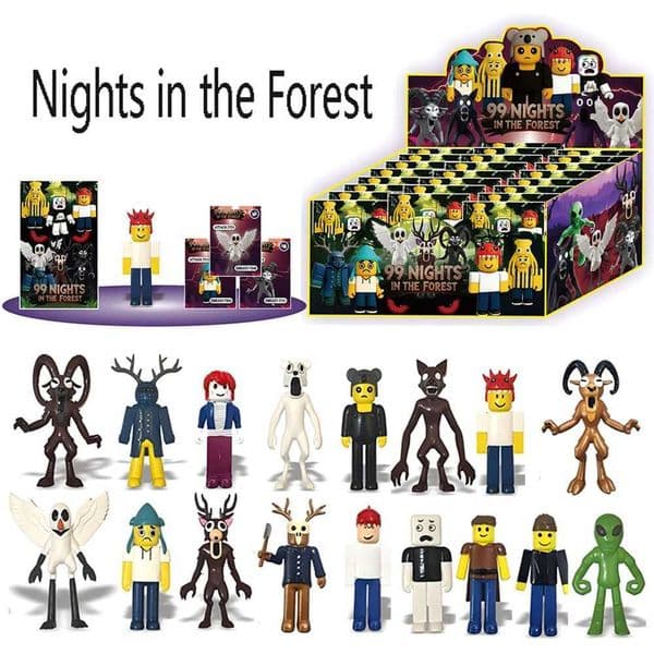 99 Nights in The Forest Figures Figurine Owl Goat Wolf Deer Plastic Toy Gift Anime Blind Box Action Model Doll Mystery DecorR260529