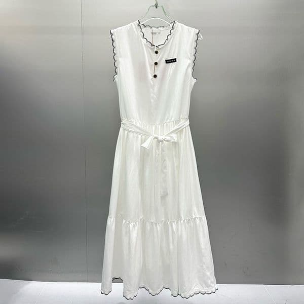 Brand Women Elegant Maxi Dress Black White Sleeveless Slim Fit Dresses Summer Birthday Party Vintage Long Dress