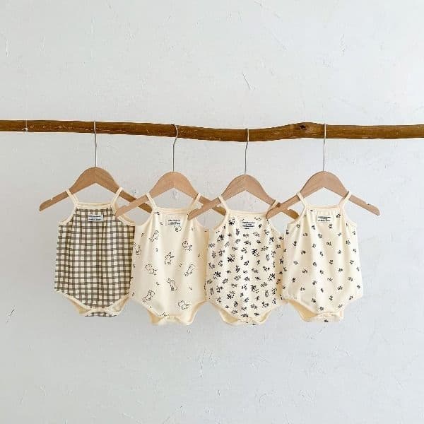 luoshiyan Unisex Baby Sleeveless Bodysuit Summer Sling Romper Triangle Onesie Toddler Vest Jumpsuit Casual Infant Daily Wear
