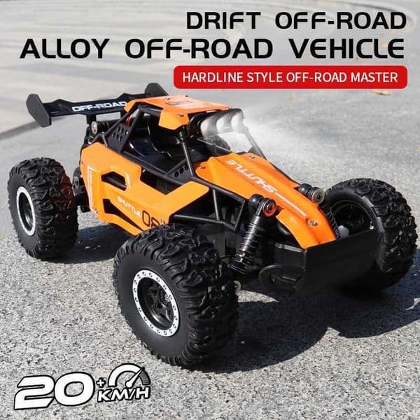 24G Model RC Car With LED Light 2WD Off-road Remote Control Climbing Vehicle Outdoor Cars Toy Gifts For Kids L260529GL6T