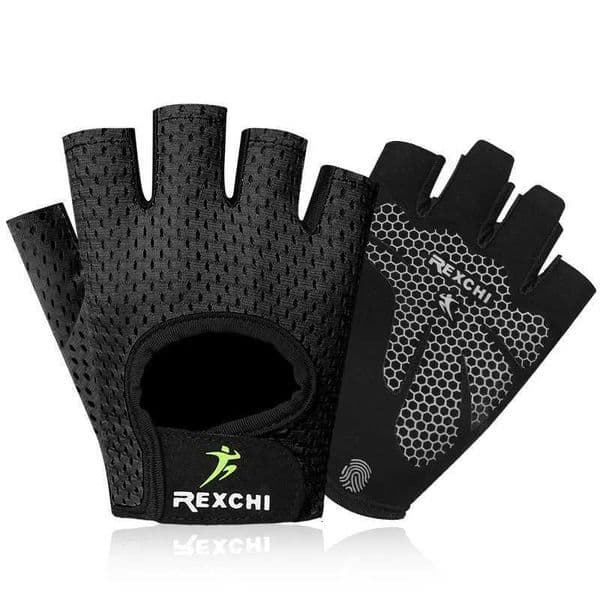 Weightlifting Gym Training Gloves Men Women Fitness Bodybuilding Workout Hand Palm Protector Non-slip Half Finger Cycling GlovesR260530