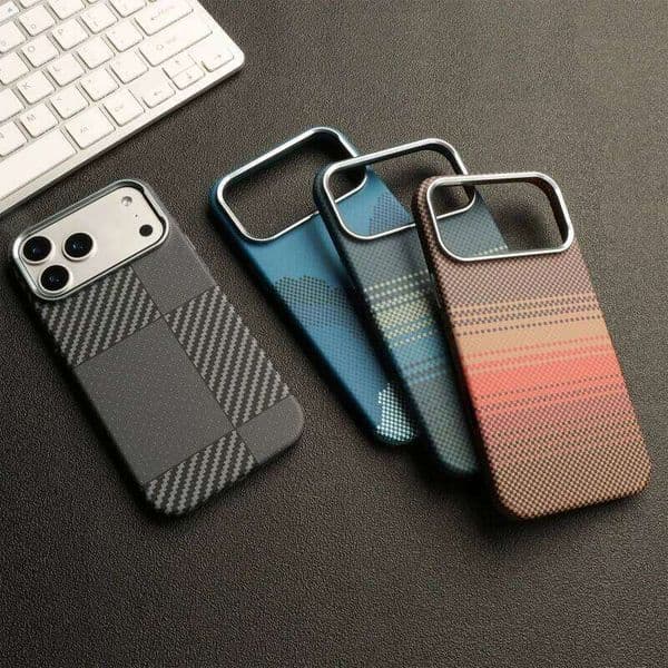 Luxury Carbon Fiber Pattern Magnetic Case For iPhone 17 Air 16 15 14 13 12 Pro Max Wireless Charge Shockproof Cover J260530