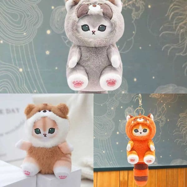 2026 Cattoon Amine Anime Mofusand Plush Doll Toys Stuffed Animals Keychain Bag Small Pendant Hangings Christmas Birthday Gifts L260530