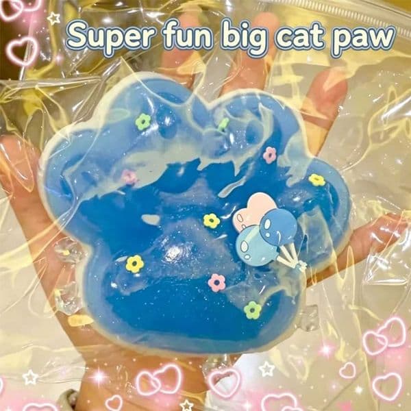 Cute Soft Squeeze Cat Paw Stress Relief Toy Sticky Decompressing Pinching Relaxation Squishy Gift for All Ages C260530