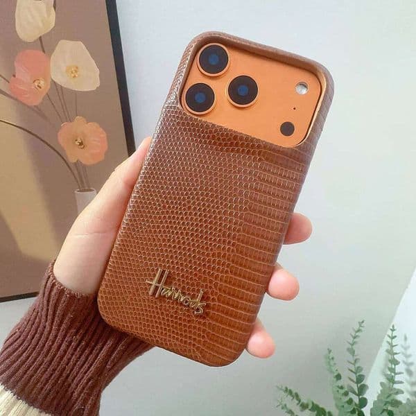 Luxury Lizard pattern Animal PU leather Case for iPhone 16 Phone Cover 17 15 14 13 Pro MAX Hard Shockproof Back Funda J260530