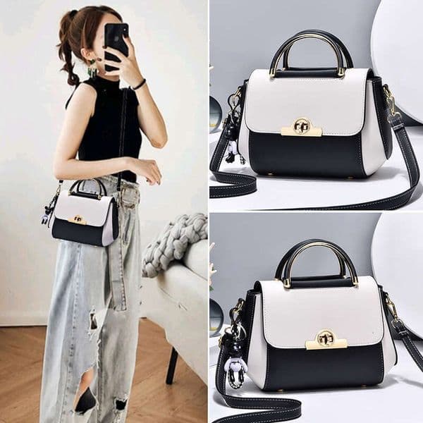 Designer Bag 2025 Color Block Ladies Fashion Women's Single Shoulder Crossbody High-End Handbag Small Square Bag