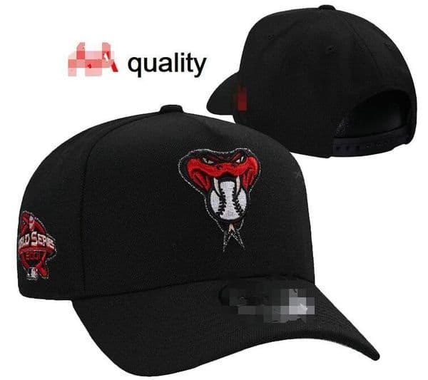 Men's Classic cap Diamondbacks Flat Peak 2025 World series Snapback Strapback Heart Full Size Closed Caps Fashion Hip Hop Women Baseball Sports All Team Fitted Hats A8