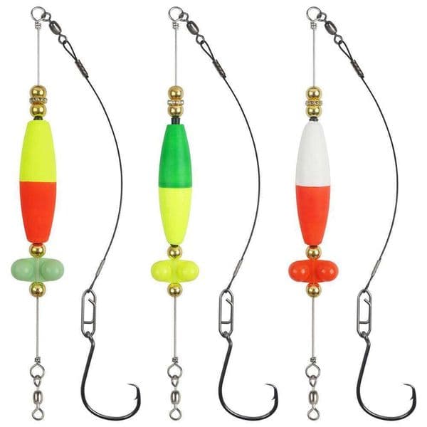 2pcs Catfish with Peg Float Rattle Catfishing Tackle With 8/0 Offset Circle hooks Santee Rig Fishing Equipment S260529