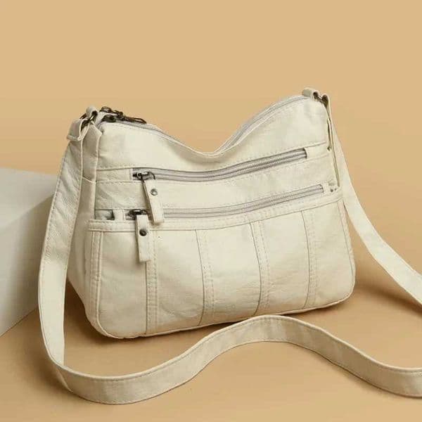 Fashion Soft Leather Crossbody Bags for Women 2026 Casual Female Multi Pocket Messenger Bags Retro Handbags Ladies Shoulder BagsR260530