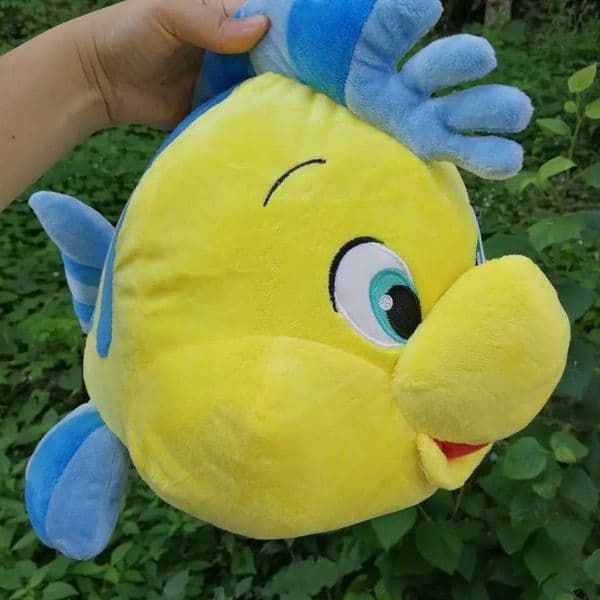 35cm/45cm Flounder Ariel The Little Mermaid Princess Plush Stuffed Dolls Kawaii Cartoon Chubby Pillow For Child Girl Gift L260529