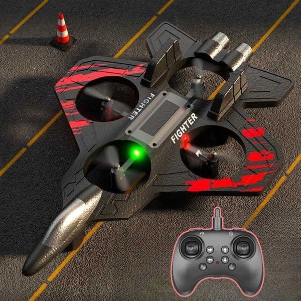 Remote Control Fighter Kids Flying Helicopter RC Hobby Jet Plane 24G Stunt Foam Fighter Airplane Toy Drone With LightT260530