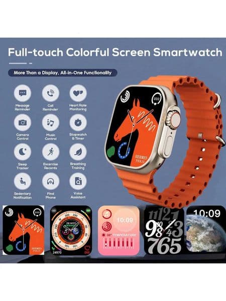 Smart Watches for Men Wen with Case and 7 Watch Bands 207 HD Touch Sn Fitness Tracker with CallingJ260530