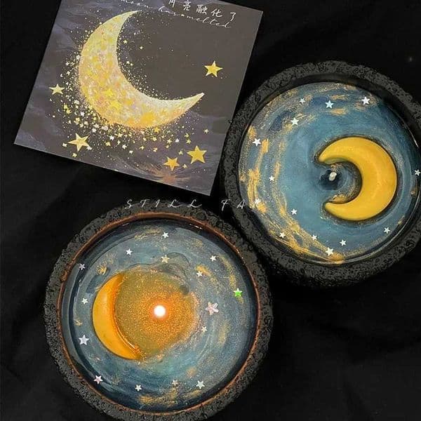 Melting Moon Scented Candle Hand Poured Soy Wax Aesthetic Ins Home Decor Romantic Centerpiece For Her Birthday Anniversary Gift C260530