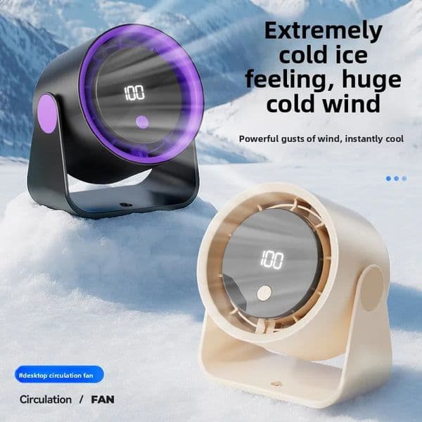 2026explosive desktop fan household highspeed office small electric usb rechargeable circulating 260529