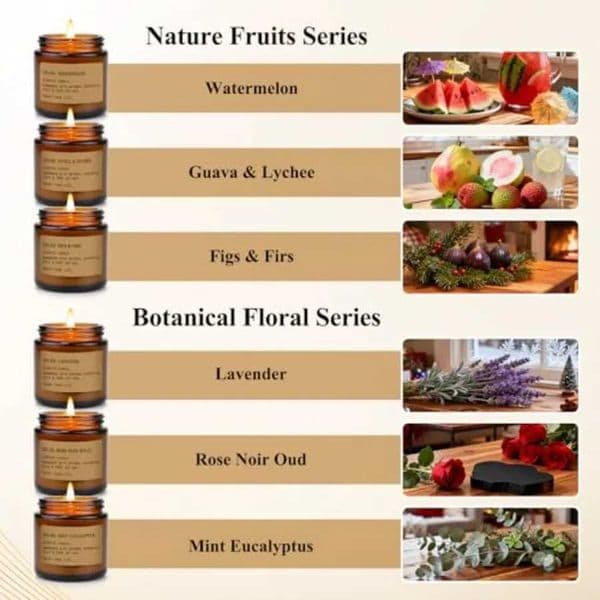 Scented Candles for Home 12 Pack Aromatherapy Candles for Home Scented Aromatherapy Jar Candle Gifts for Women Natural Soy W C260530