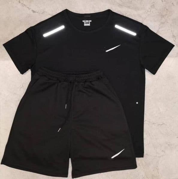 2026 mens tracksuits tech set designer tracksuit shirts shorts two-piece womens fiess suit print quick drying and breathable sportswear basketball t-shirt A8 thumbnail 2