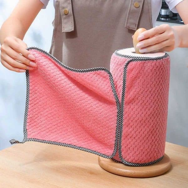 5/10/20PCS Kitchen Daily Dish Towel Kitchen Rag Non-Stick Oil Thickened Table Cleaning Cloth Absorbent Scouring Pad C260530