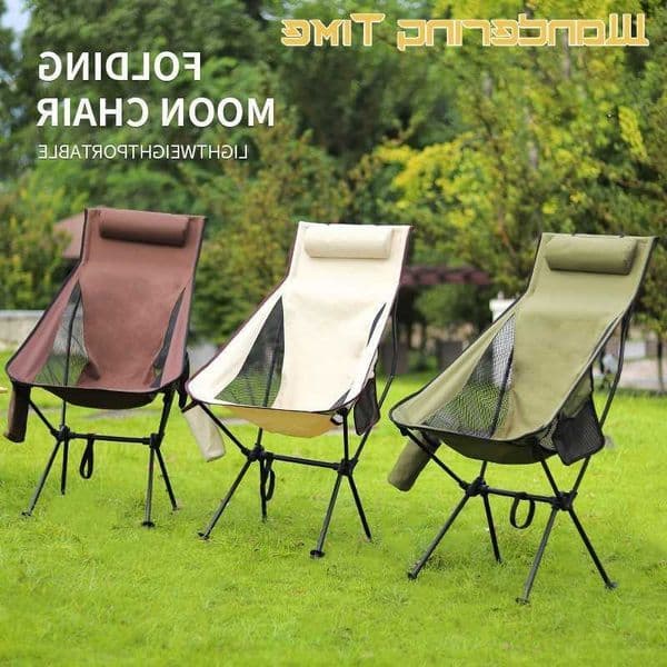 WANDERING TIME Ultralight Aluminum Alloy Folding Chair Portable Compact Camping Chair for Adults Beach Fishing Outdoor Trave H260530