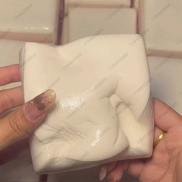 Squishy Double-Sided Sticky Rice Cake Pink Slow Rising Rice Cake Squishy Slow Rebound Cake Bread Stress Release Hand Relax Gift C260530