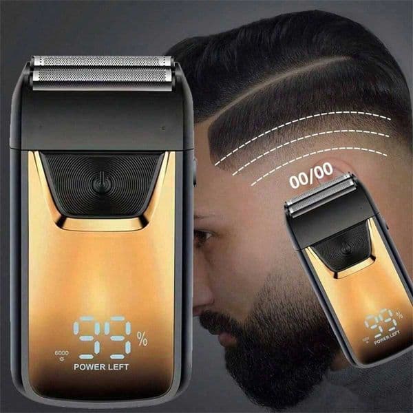 Hair Shaver Double Blades Shaver Electric Shaver Razor For Men Close Bald Barber Shaver Trimmer Rechargeable Shaver/ShaperJ260530