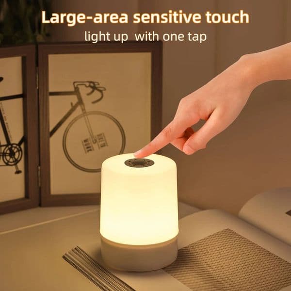 Led Bedside Table Lamp Dimmable USB Charging Desktop Decoration Night Light Bedroom Living Room Touch Reading