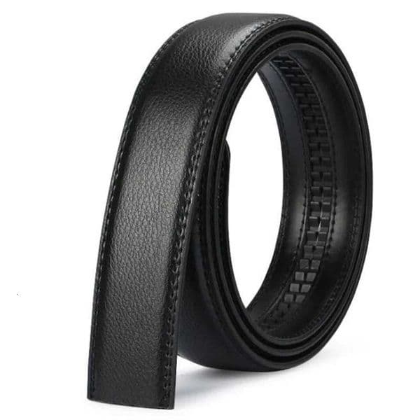Mens Automatic Buckle Belts No Buckle 35cm Belt Body without Buckle High Quality Male PU Leather Strap Jeans Belt Wide M260530