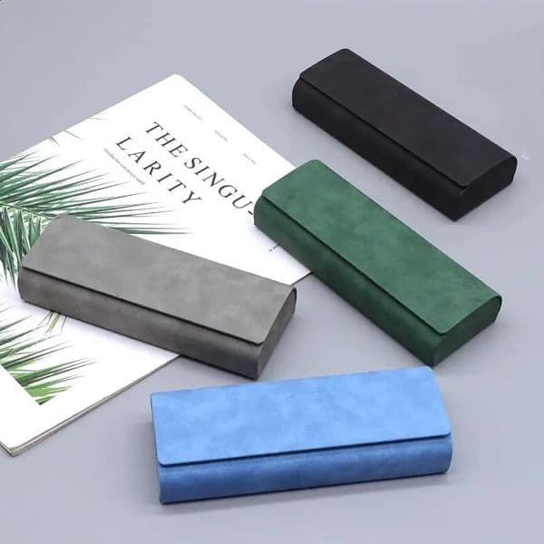 Hardshell Spectacle Case Men Women Glasses PU Leather Portable Antiextrusion Sunglasses Storage Box Folding Eyewear Pouch 260530