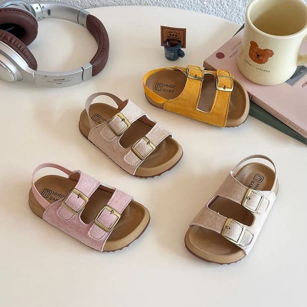 Children Casual Sandals for Girls Summer Fashion Korean Style Soft Bottom Antislippery Versatile Opentoe Beach Shoes 260529