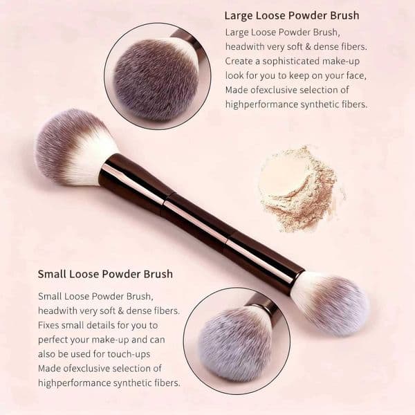 5 PCS Foundation Makeup Brush Set Double-ended Kabuki Mask Contour Brush for Liquid Powder Concealer Cream Cosmetics Blending Ma M260530