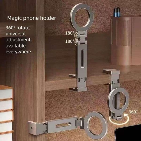 Magnetic Phone Stand Foldable Desktop With I 17 Pro Max Magsafe Adjustable Support New Model Magsafe Magnetic Phone Holde Foldable And Rotatable Desktop Stand