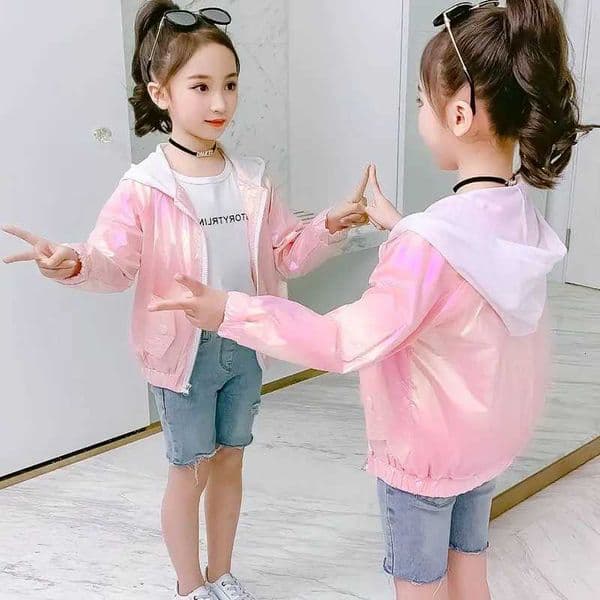 New Fashion Letter Jacket For Girls Summer Sun Protection Coat Princess Kids Outerwear Casual Childrens Clothing 3-12 Years OldT260530
