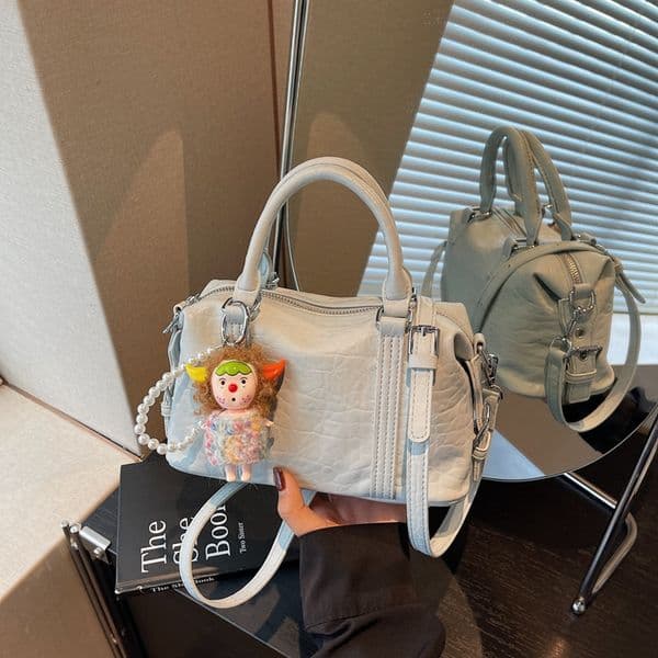 Korean-style handbag 2026 new vintage pillow bag, elegant shoulder for women, commuter crossbody bag