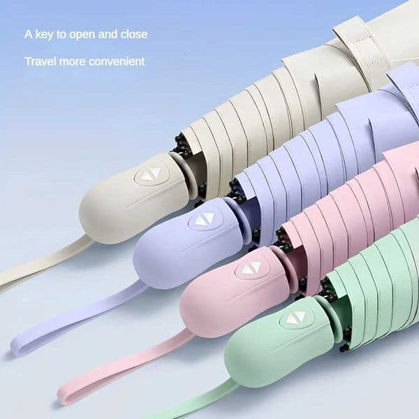 Ultra lightweight and portable automatic umbrella for women suitable for both weather and sun protectionJ260530