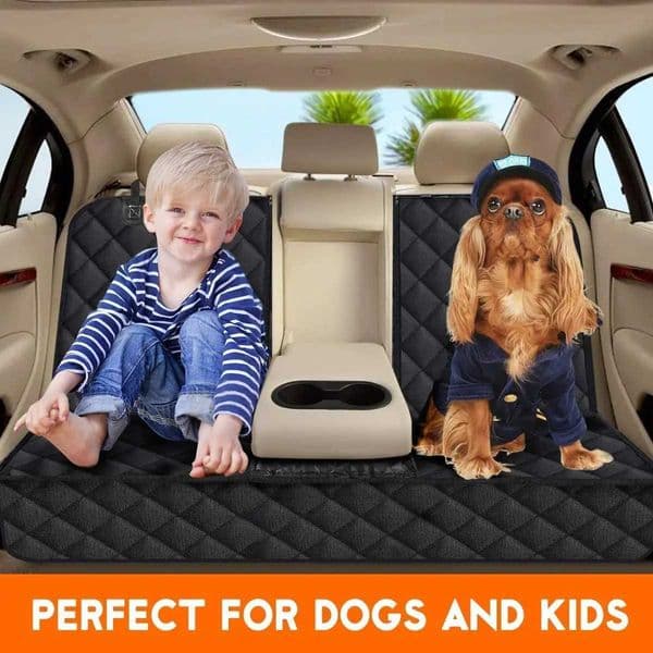 Dog Car Rear Seat Protective Cover Waterproof Dirt Resistant Pet Seat Cover Black Shoulder Strap Hammock Pet Travel Mattress C260530