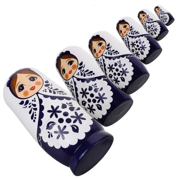 Handmade Matryoshka Childrens Toy Girl Doll Holiday Nest Wood Matrioskas Russian Kit 241111Bj 003 002
