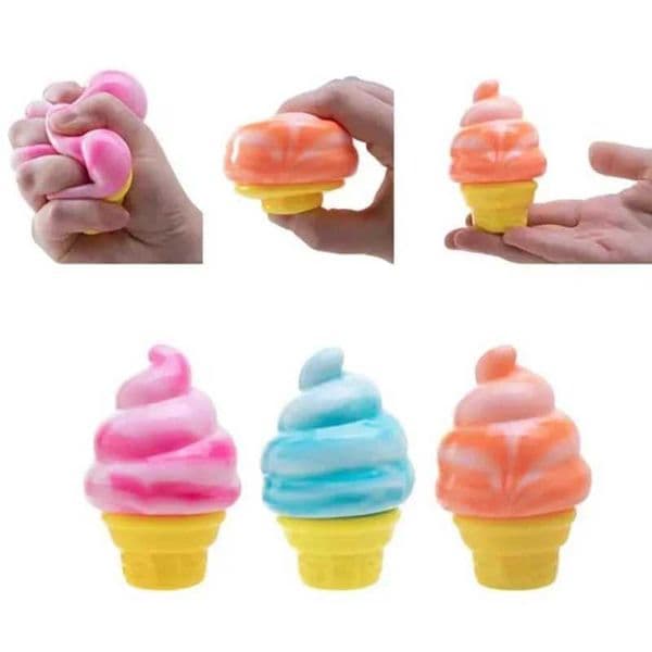 Explosions Gradual Appearance of Ice Cream Slow Rebound Pinch Music TPR Modeling Soft Cute Decompression Toys C260530