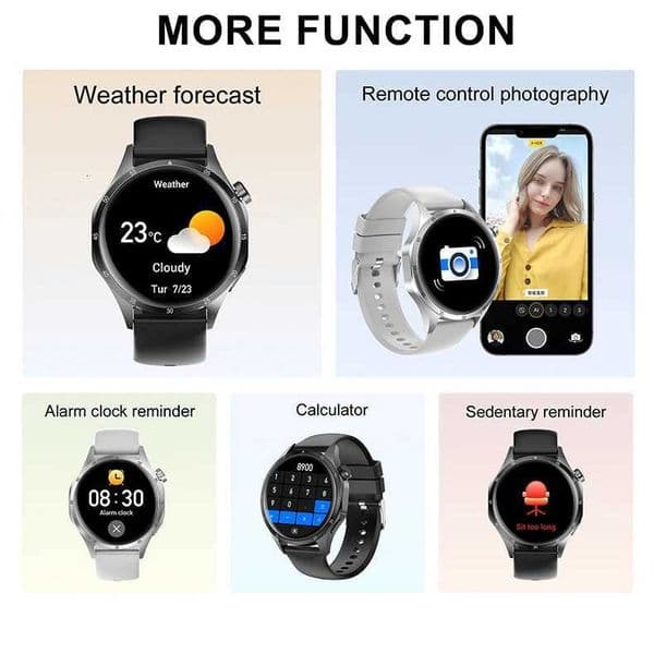 2026 New Smart Watch Men AMOLED Sn GPS Motion trajectory Rate Calls SmartWatch Waterproof for AndroidIOSJ260530