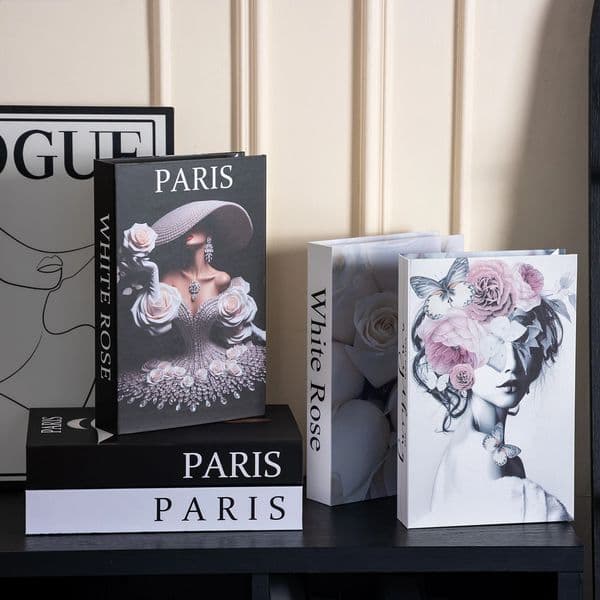 Nordic Style Books Decoration Fashion Magazine Cover Living Room Decor Coffee Table Storage Box Ornaments Home Additional 260530