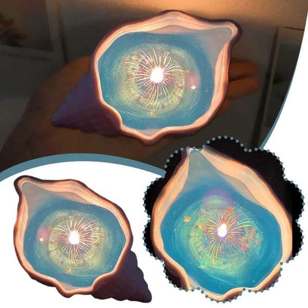 Sea Shell Aromatherapy Candle-Summer Home Decor Artistic Beach With Long-Lasting Vacation Shaped Fragrance Candle Shell Gif B6H4 C260530