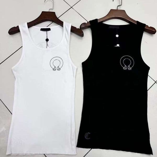 Chromelyheartt Tank Top Dress Desire Spicy Girl Sanskrit Printed Neck Hanging Versatile Cross Tank Top Designer Dress Sleeveless Camisole Vest Womens Clothing 1C2