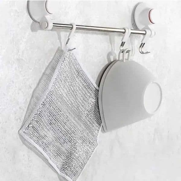 5/12pcs Wire Dishwashing Rag Multifunctional Non-Scratch Wire Dishcloth for Cleaning Kitchen Bathroom C260530