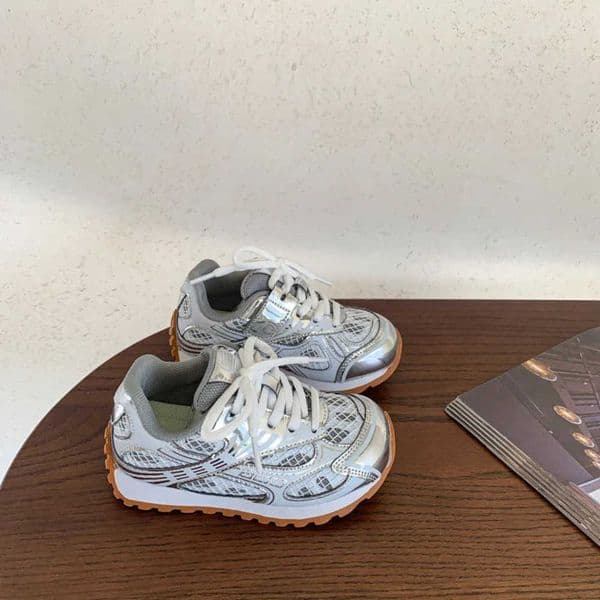 Toddler Kids Orbit Metallic Running Sneaker Children Casual Fashion Trainers Boys Girls Sports Walking Glowing Tennis Shoes 251018 Y260530