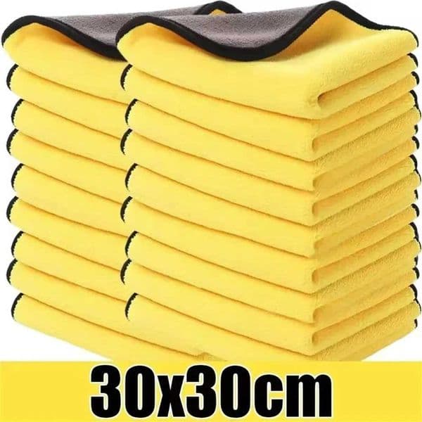 Double Sides Car Microfiber Cloths Super Absorbent Washing Drying Cleaning Towels Auto Detailing Towel Rags Clean Tool C2605301