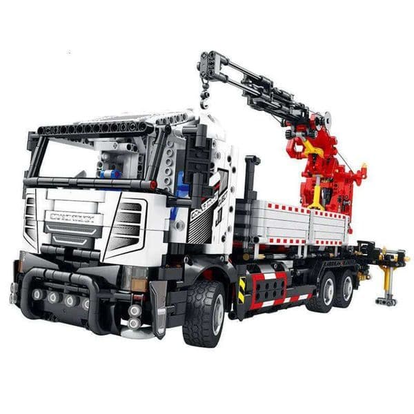 Remote Control Engineering Crane Building Blocks Set RC Construction Vehicle 3D Assembly STEM Educational Toy Gift 26L0522 Y260530
