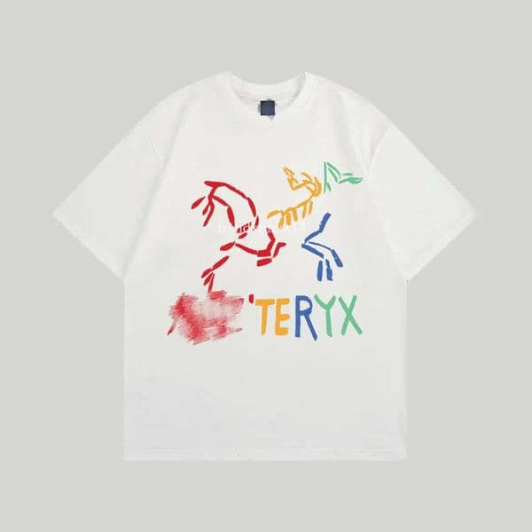 arcs Shirt Unisex Luxury Outdoors Sports Designer Round Neck Tshirt Mens Bird Graphic arct Tee Loose Casual Sportswear Tops Arc T Shirts 488
