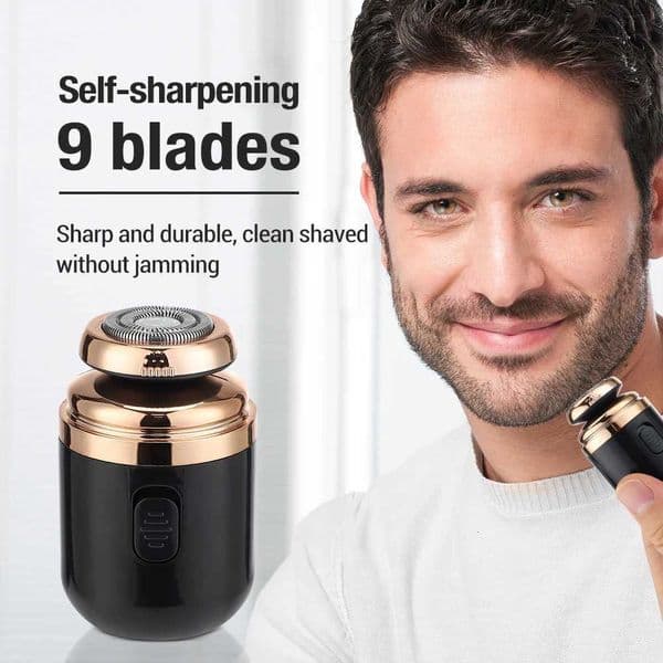 Mini Washable Electric Razor Travel Razor Type-c Charging Capse Shaver Nose Hair Trimming Double Ring Knife NetJ260530