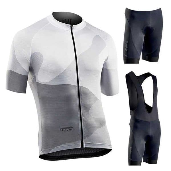 Pro Cycling Jersey Set Summer Short Sleeve Breathable MTB Bike Cycling Clothing Maillot Ropa Ciclismo Black Uniform New SuitR260530