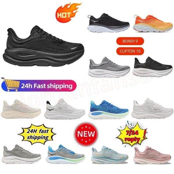 Hokarunning Shoes Bond Designer 8 Clifton10 Running Clifton Bondi 9 One One Runner Carbon x2 Triple Black White Light Blue Outdoor Sports Trainers Shock size 36
