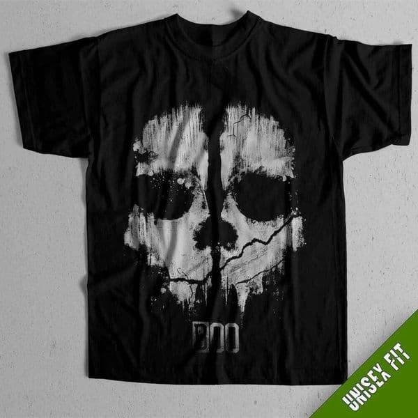 Call of Duty Ghosts skull graphics 100%cotton unisex shirt 2026 Summer O-neck Men's Y2k Short Sleeve Retro Tshirt gamer gift 26Y0527