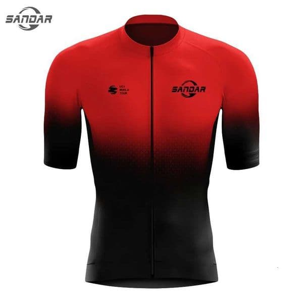 SANDAR 2025 Men Cycling Jersey Cycling Clothing Quick Dry Bicycle Short Sleeves MTB Mallot Ciclismo Enduro Shirts Bike ClothesR260530